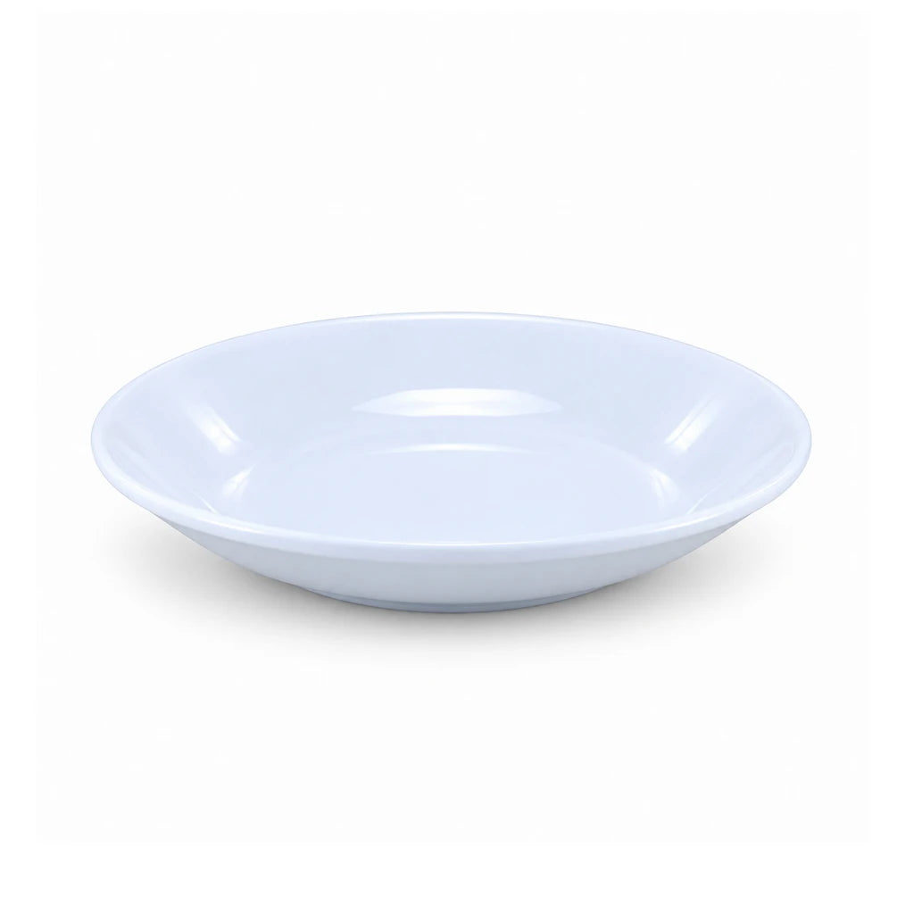 Blaze Cameo White 8-Inch Melamine Deep Soup Plate