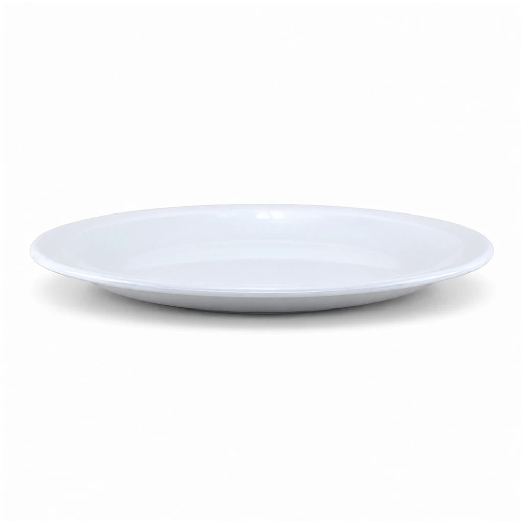Blaze KB White Melamine Flat Plate - 8 & 11 Inch