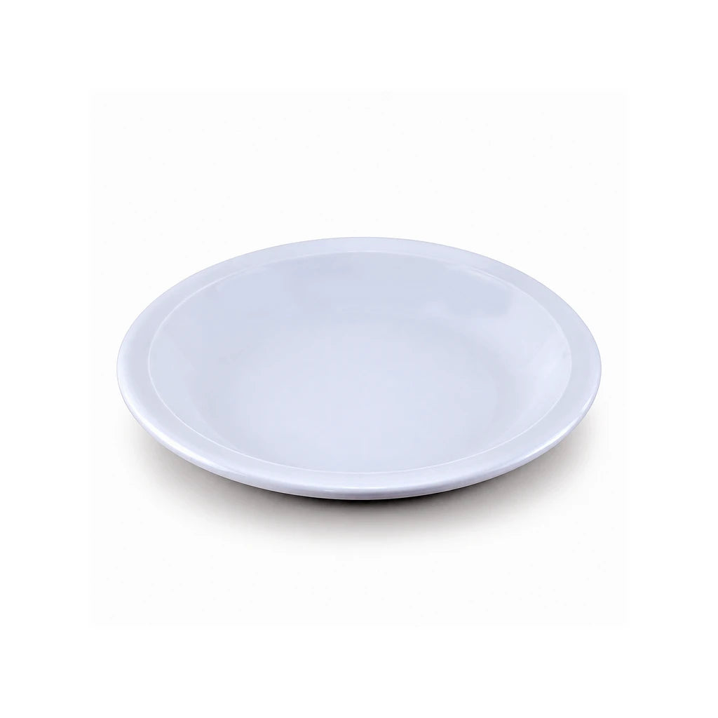 Blaze KB White Melamine Deep Soup Plate - 8 & 9 Inch