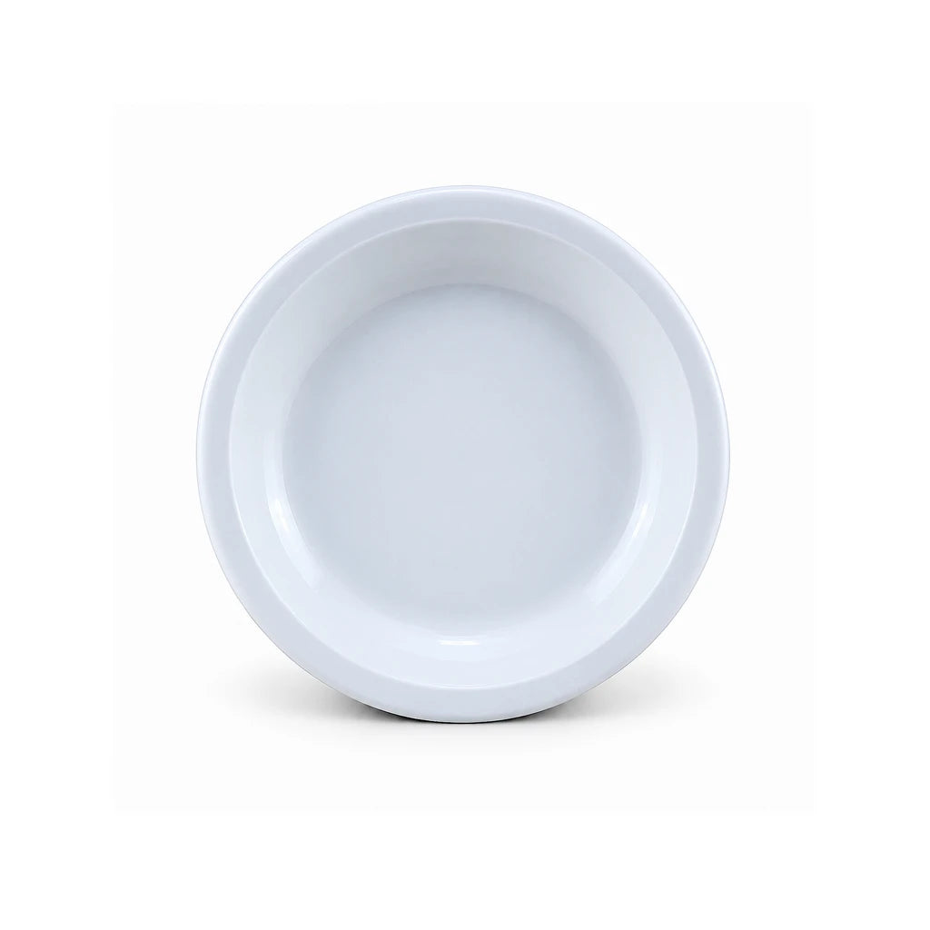 Blaze KB White Melamine Deep Soup Plate - 8 & 9 Inch