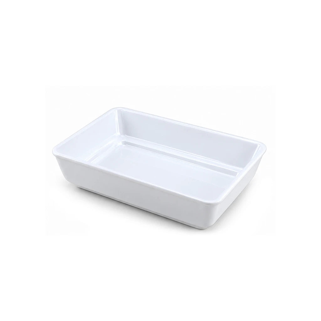 Blaze Derma White Melamine Deep Serving Dish - 10 & 12 Inch