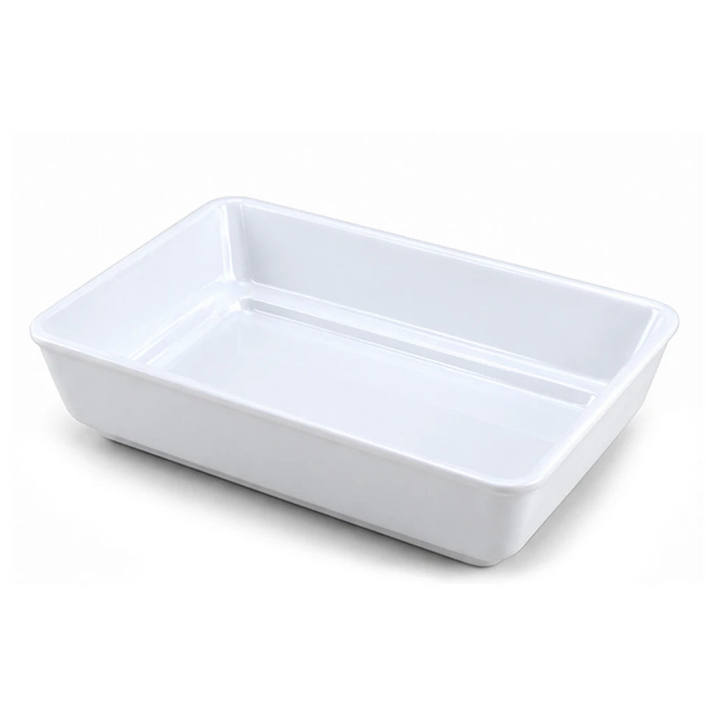 Blaze Derma White Melamine Deep Serving Dish - 10 & 12 Inch