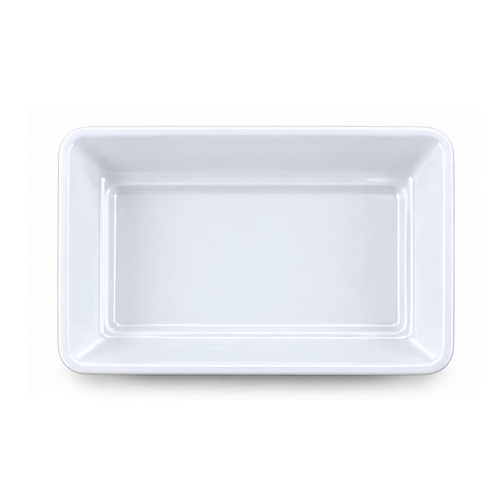Blaze Derma White Melamine Deep Serving Dish - 10 & 12 Inch
