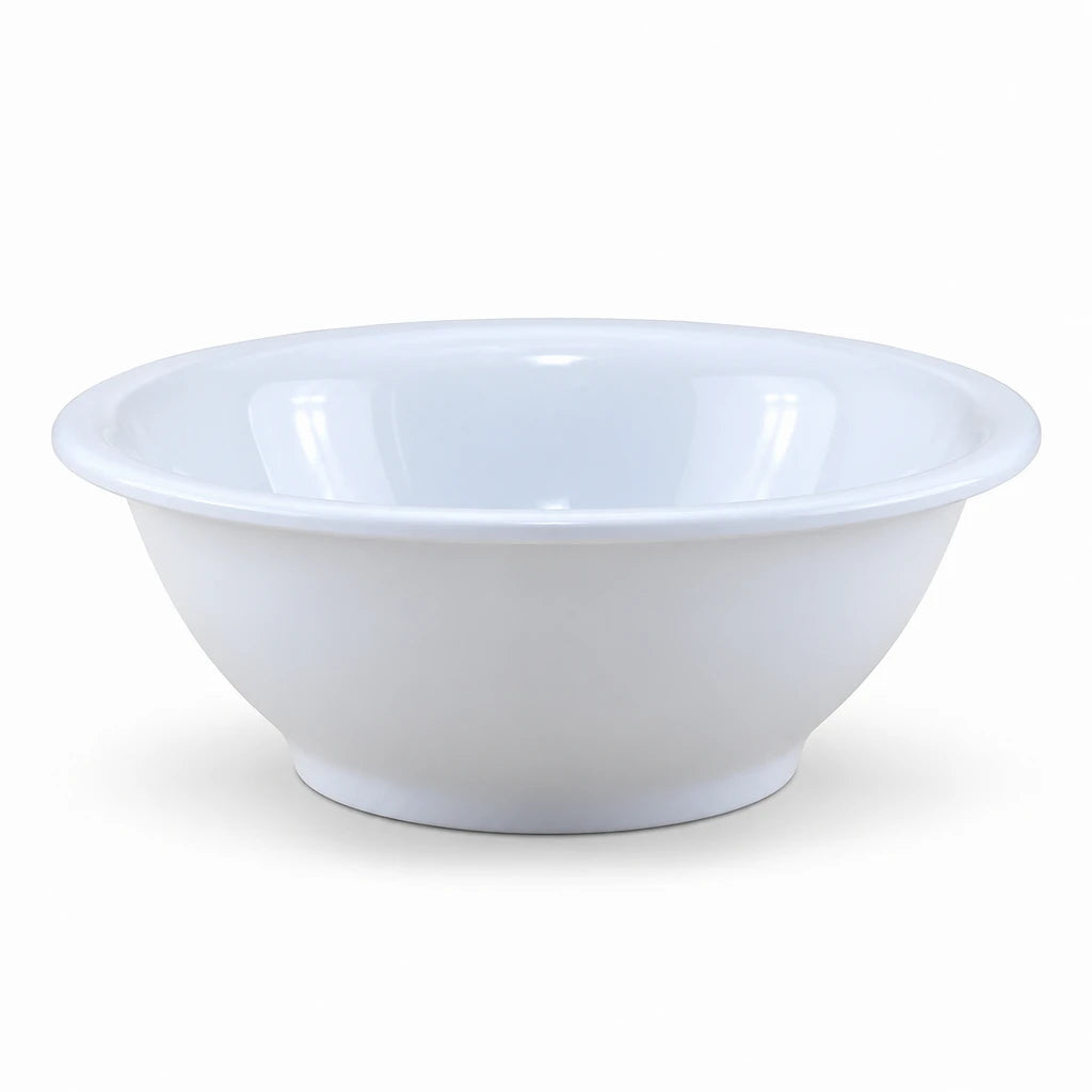 Blaze White Melamine Serving Bowl - 7, 8 & 10 Inch