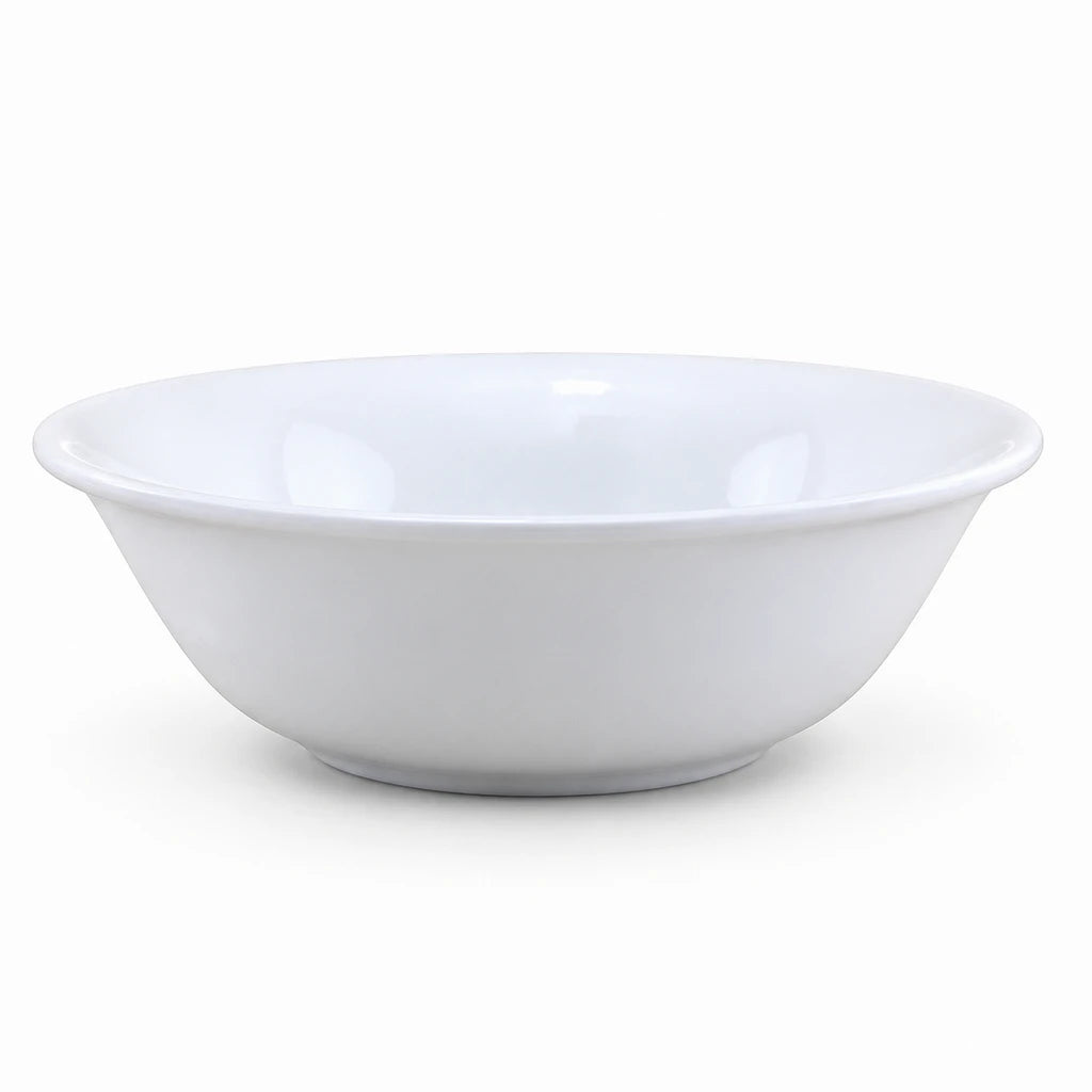 Blaze Cameo White Melamine Serving Bowl - 8 & 9 Inch