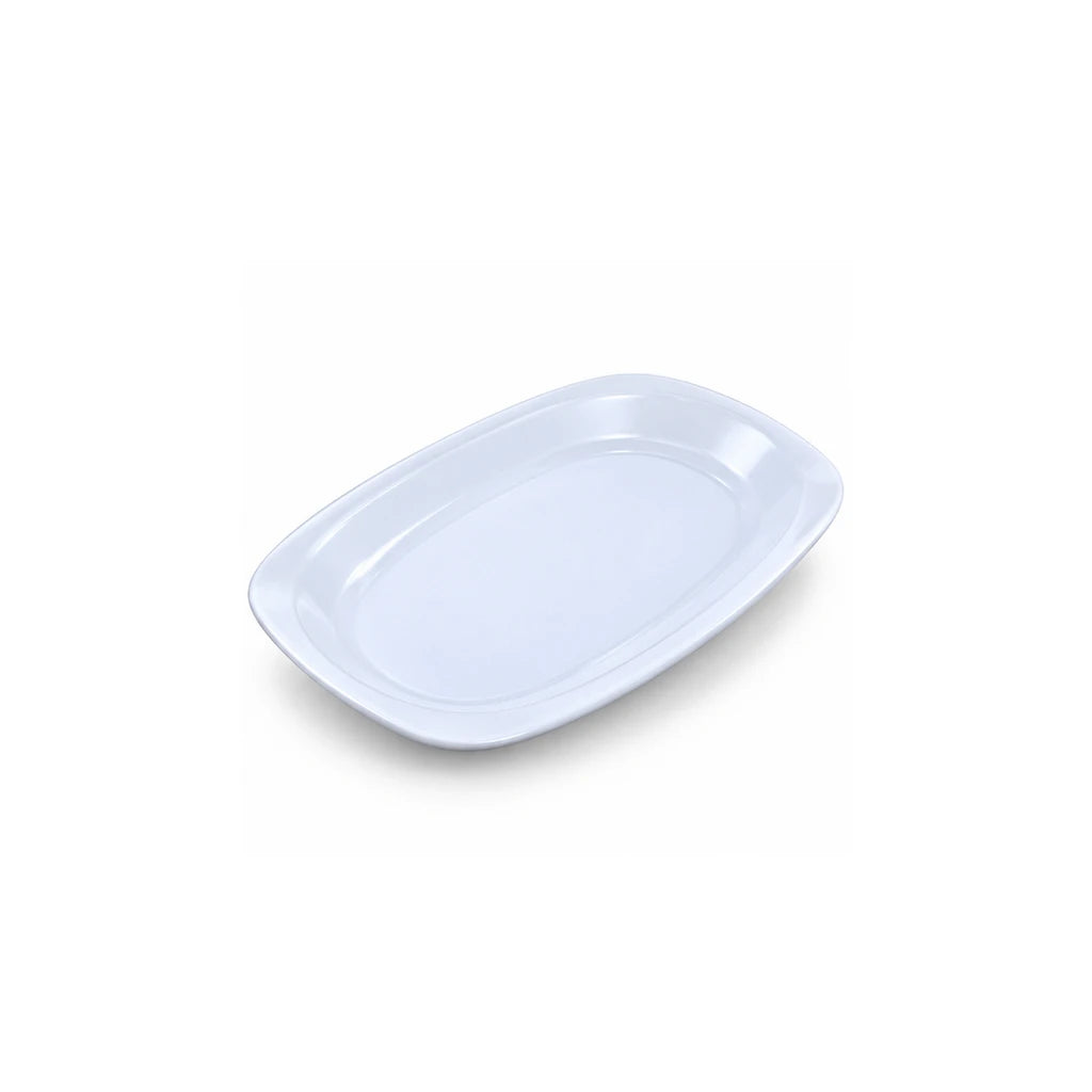 Blaze Elite White Melamine Serving Dish - 10 & 12 Inch