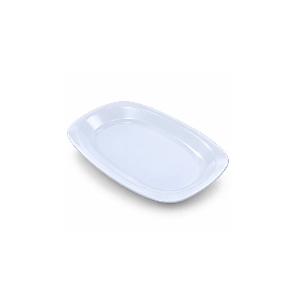 Blaze Elite White Melamine Serving Dish - 10 & 12 Inch