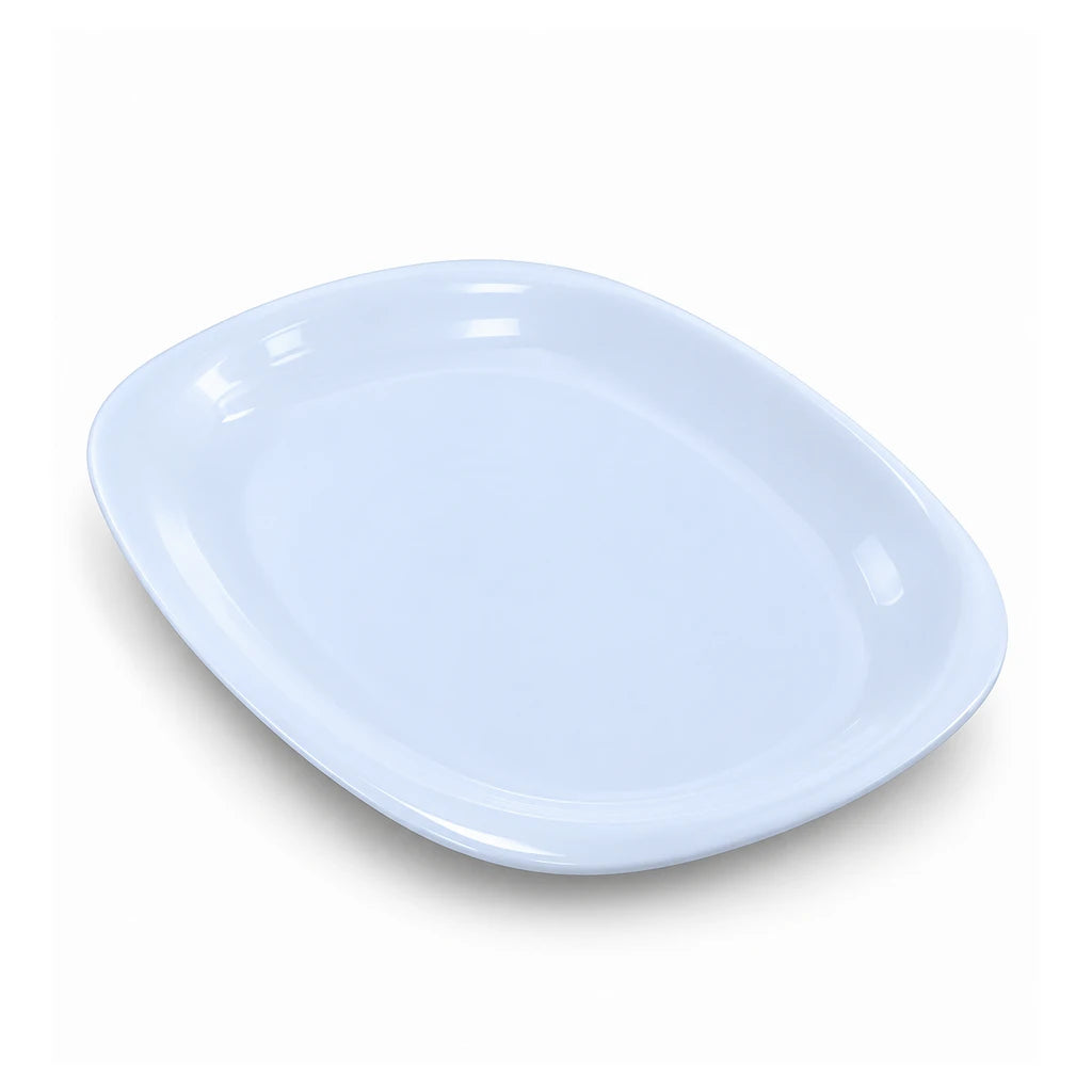 Blaze Elite White Melamine Serving Dish - 10 & 12 Inch