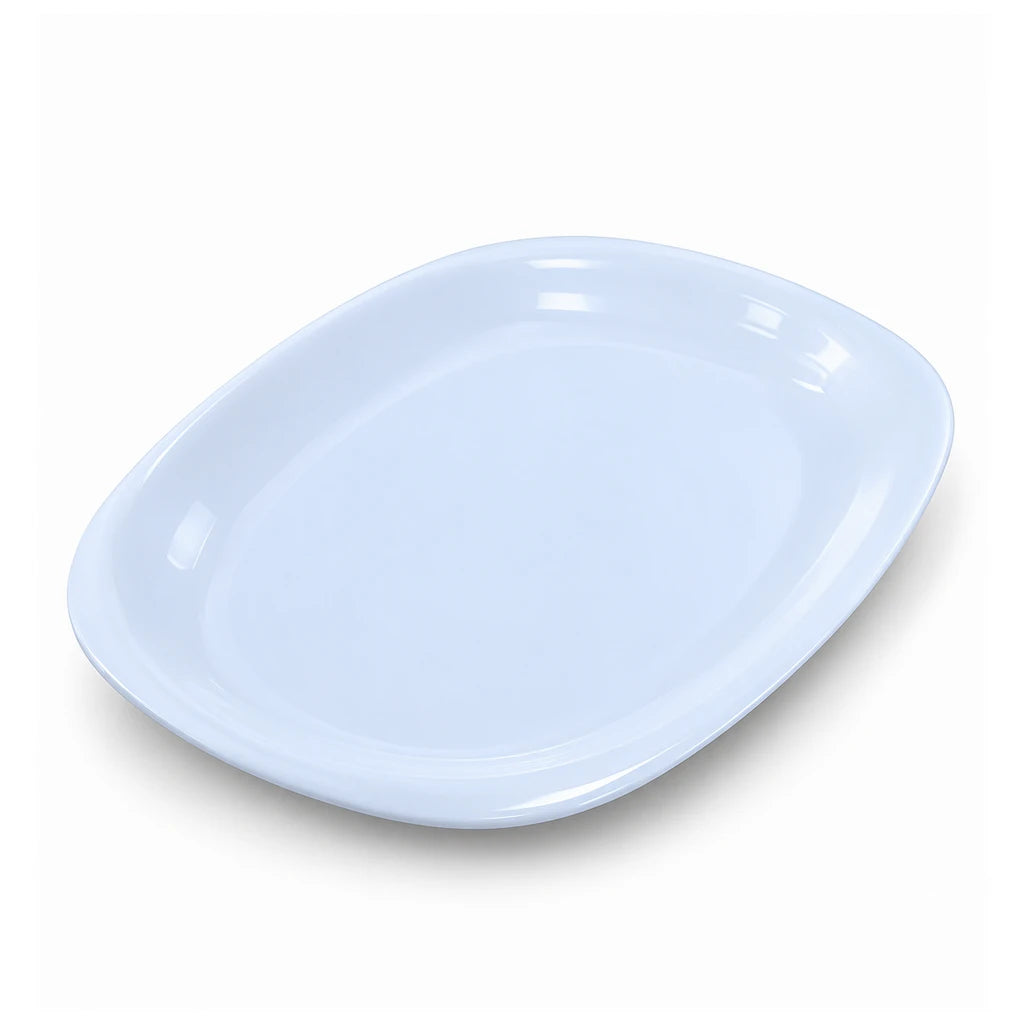 Blaze Elite White Melamine Serving Dish - 10 & 12 Inch