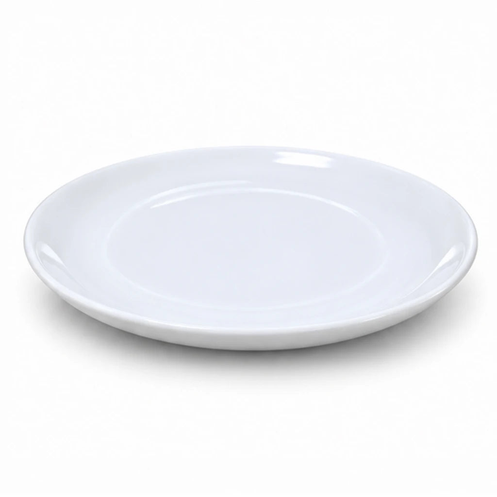 Blaze Irani White Melamine Flat Plate - 8 & 10 Inch