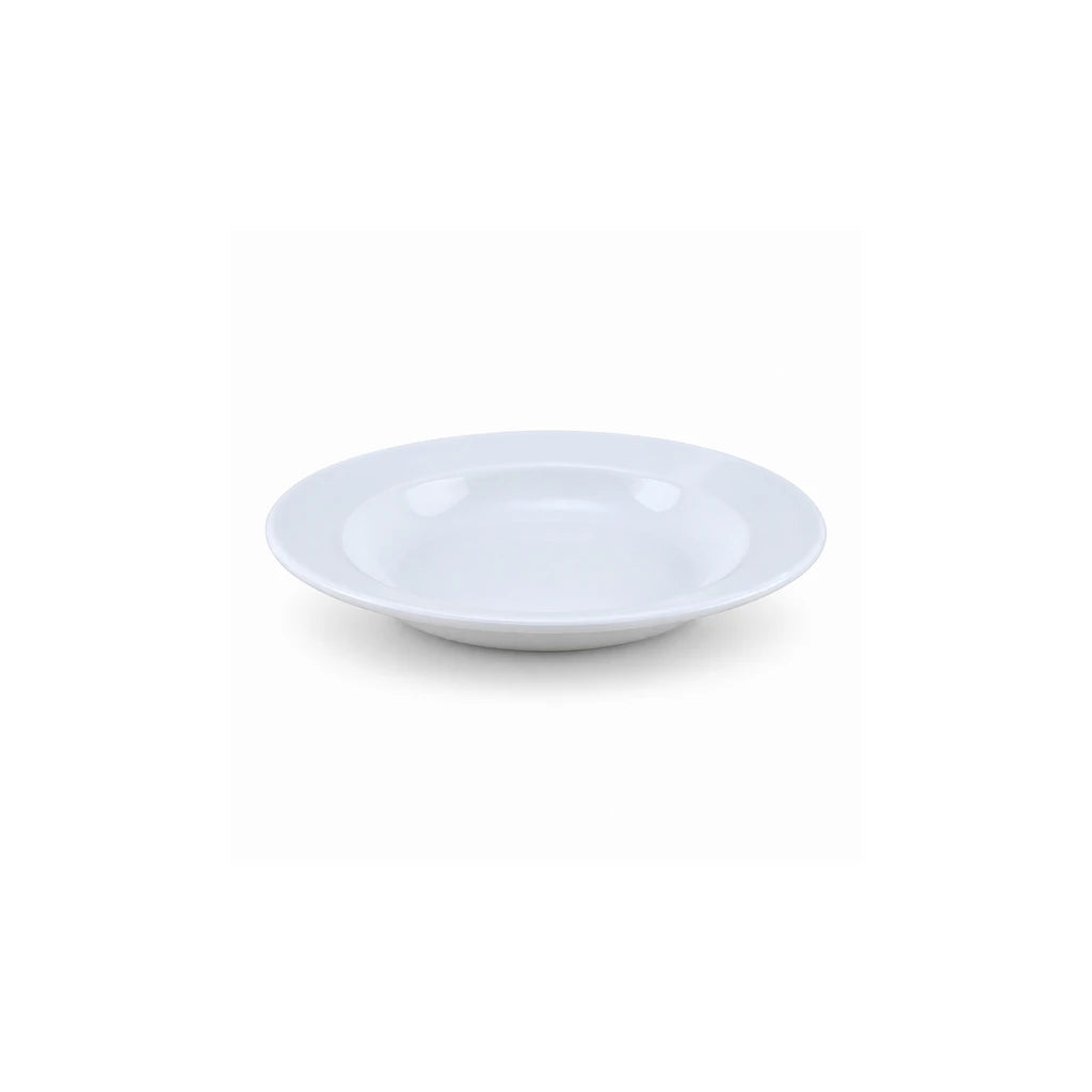 Blaze Classic White Melamine Deep Plate - 8 Inch