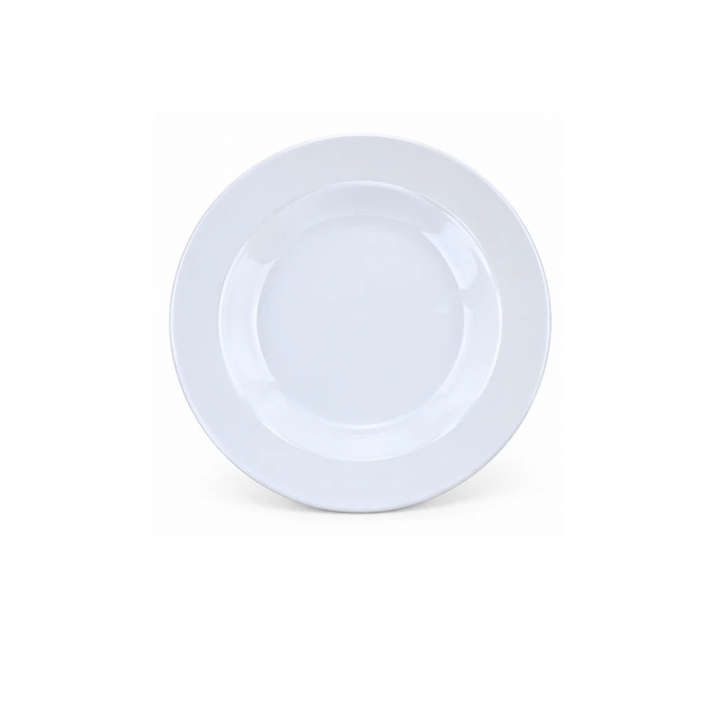 Blaze Classic White Melamine Deep Plate - 8 Inch