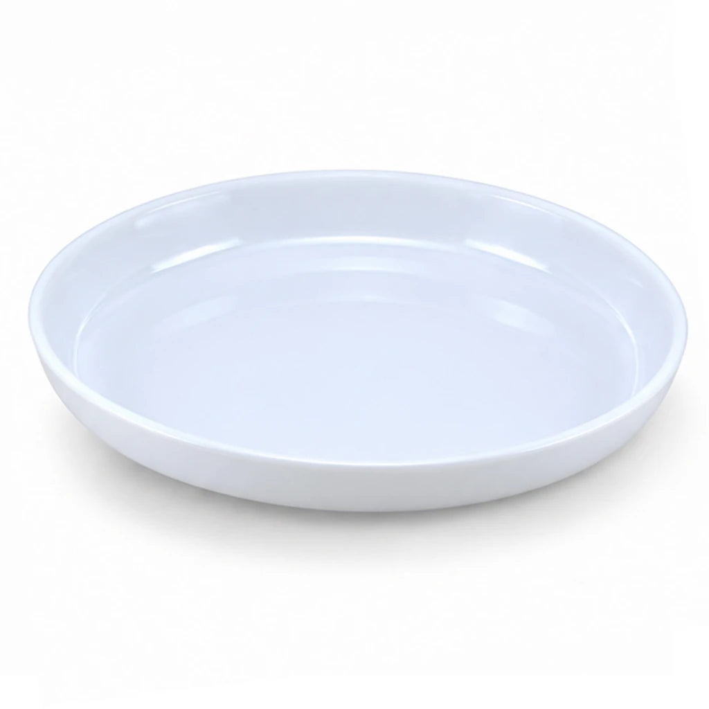 Blaze Danny White Melamine Flat Plate - 8 & 10 Inch