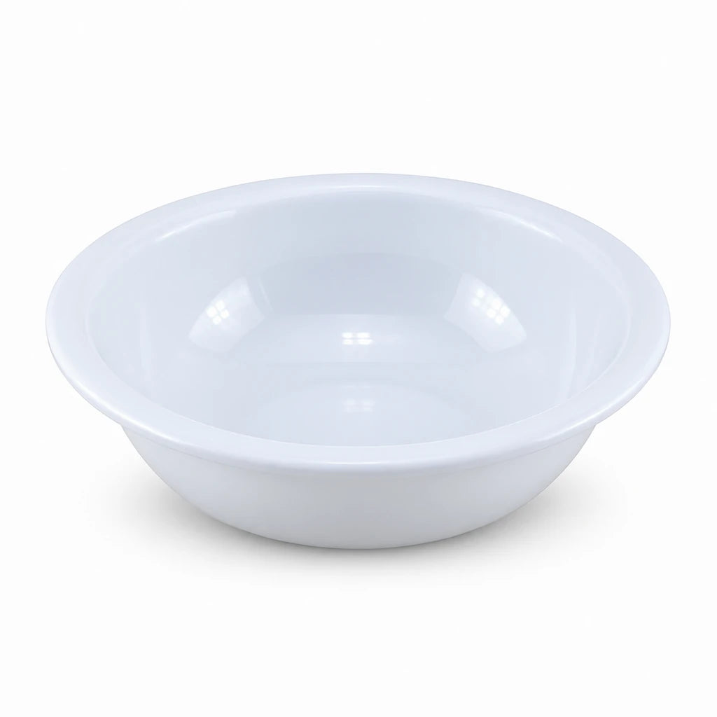 Blaze White Melamine Serving Bowl - 9 Inch