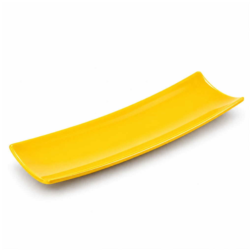 Blaze 15-Inch Melamine Turkish Kabab Dish - Red, Black, Yellow & White