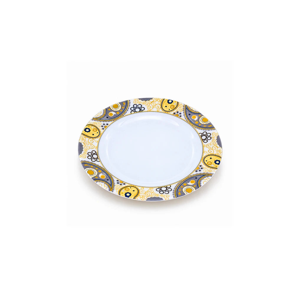 Blaze Manor 7-Inch Printed Melamine Flat Plate
