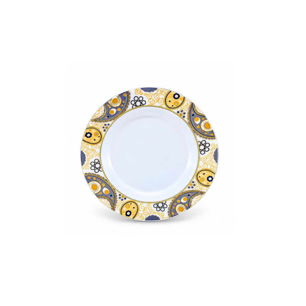 Blaze Manor 7-Inch Printed Melamine Flat Plate