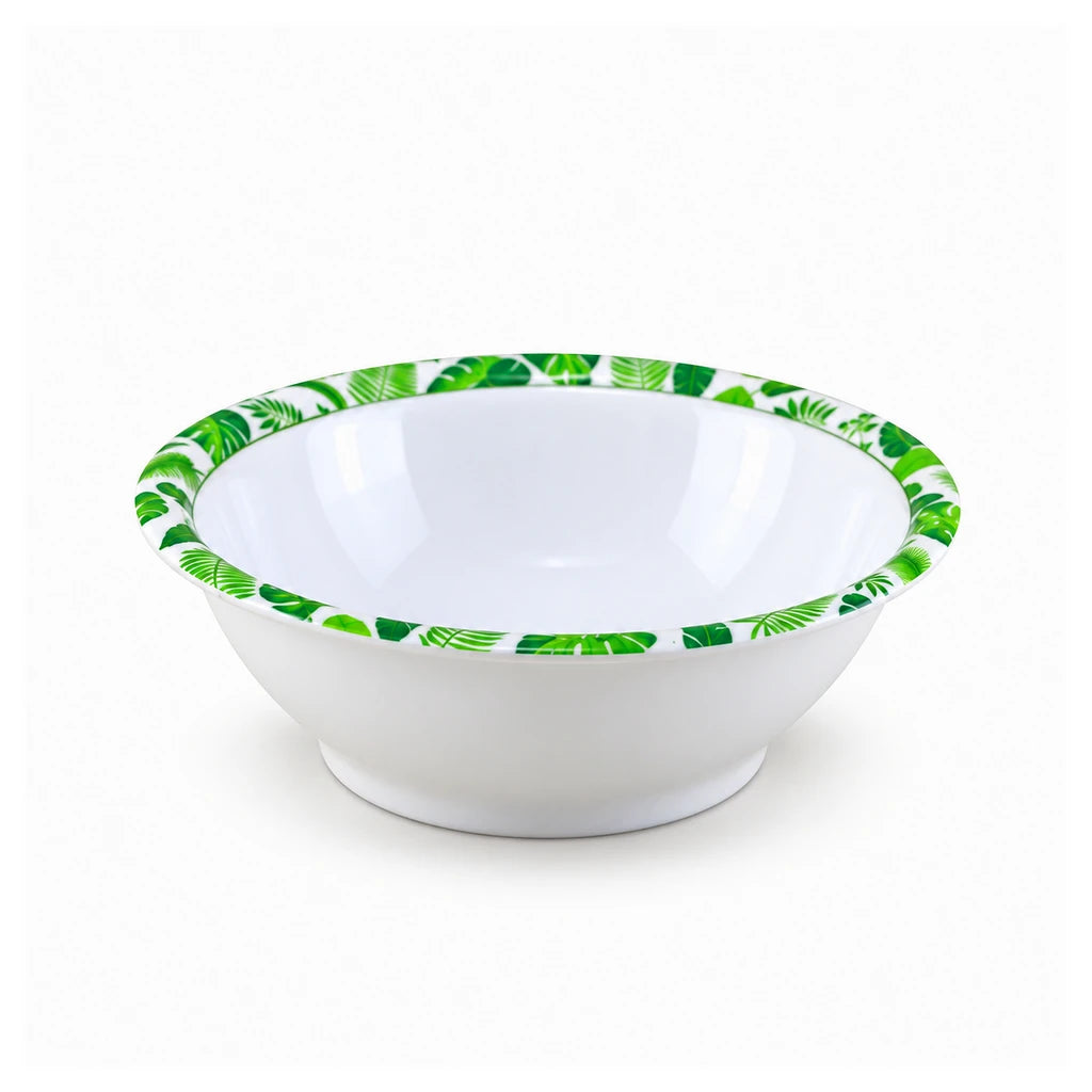 Blaze Greenery 9-Inch Printed Melamine Serving Bowl