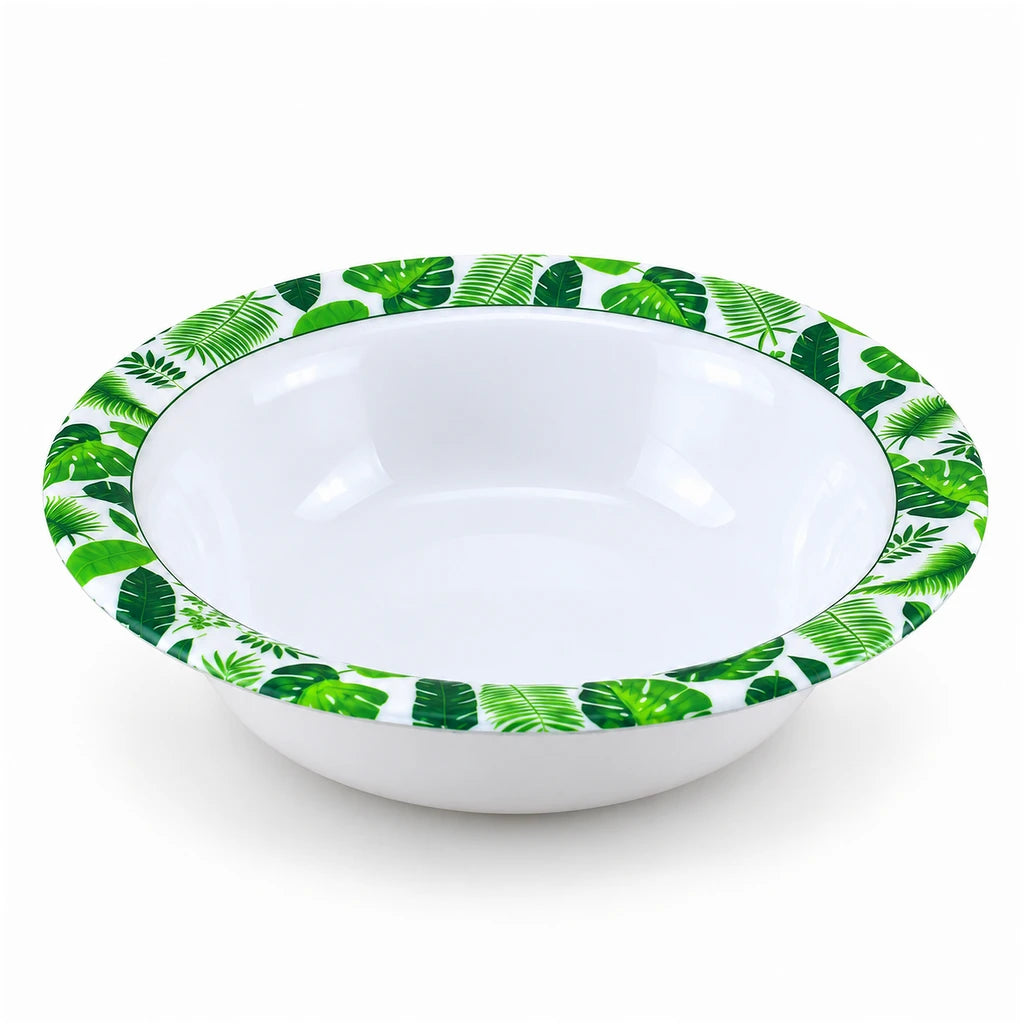 Blaze Greenery Printed Melamine Serving Bowl 9-Inch