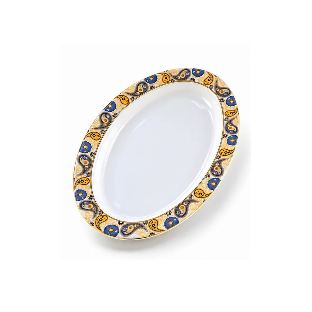 Blaze Manor 14-Inch Printed Melamine Oval Dish
