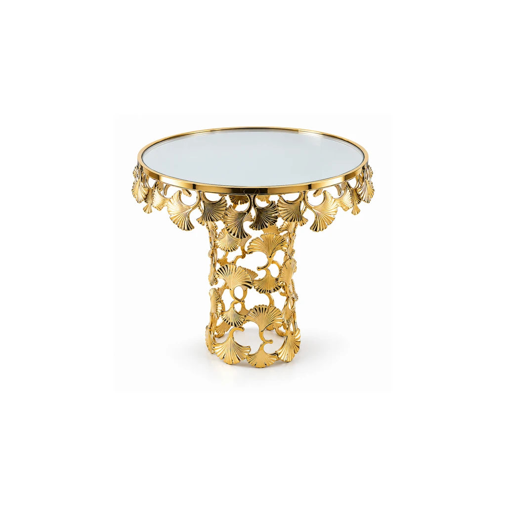 Fancy Round Ceramic Cake Dish With Leaf Pedestal Stand - 20, 26 & 30 cm