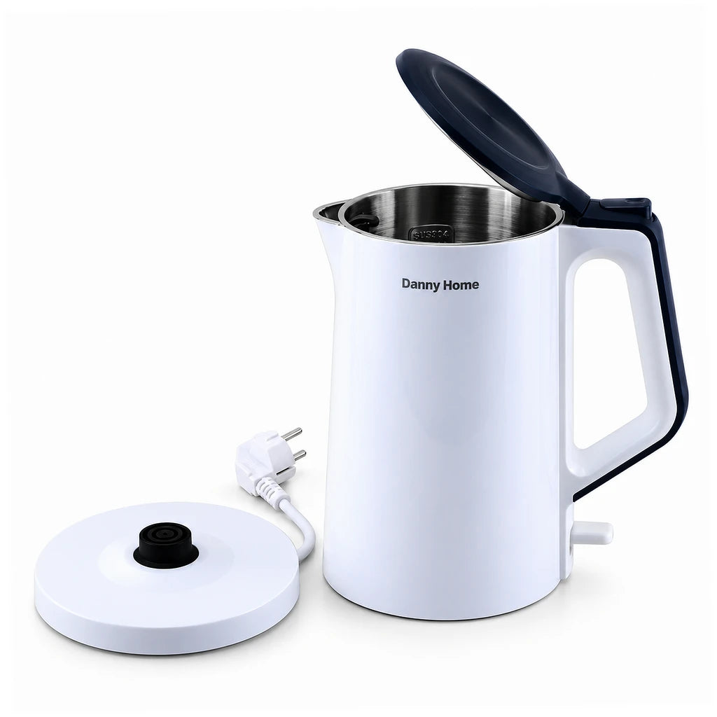 Danny Home 1.5-Liter White Electric Kettle