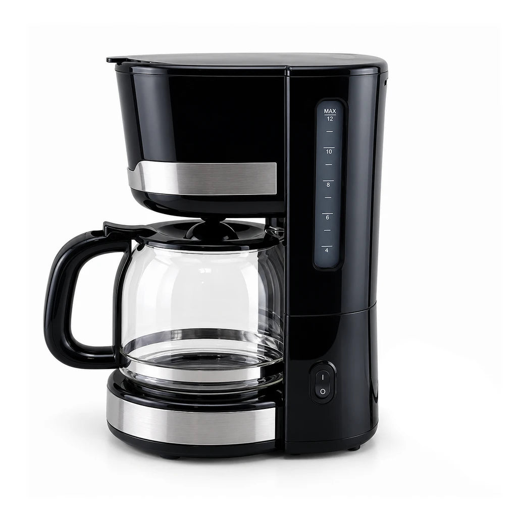 Danny Home 1.5-Liter Black Electric Coffee Maker