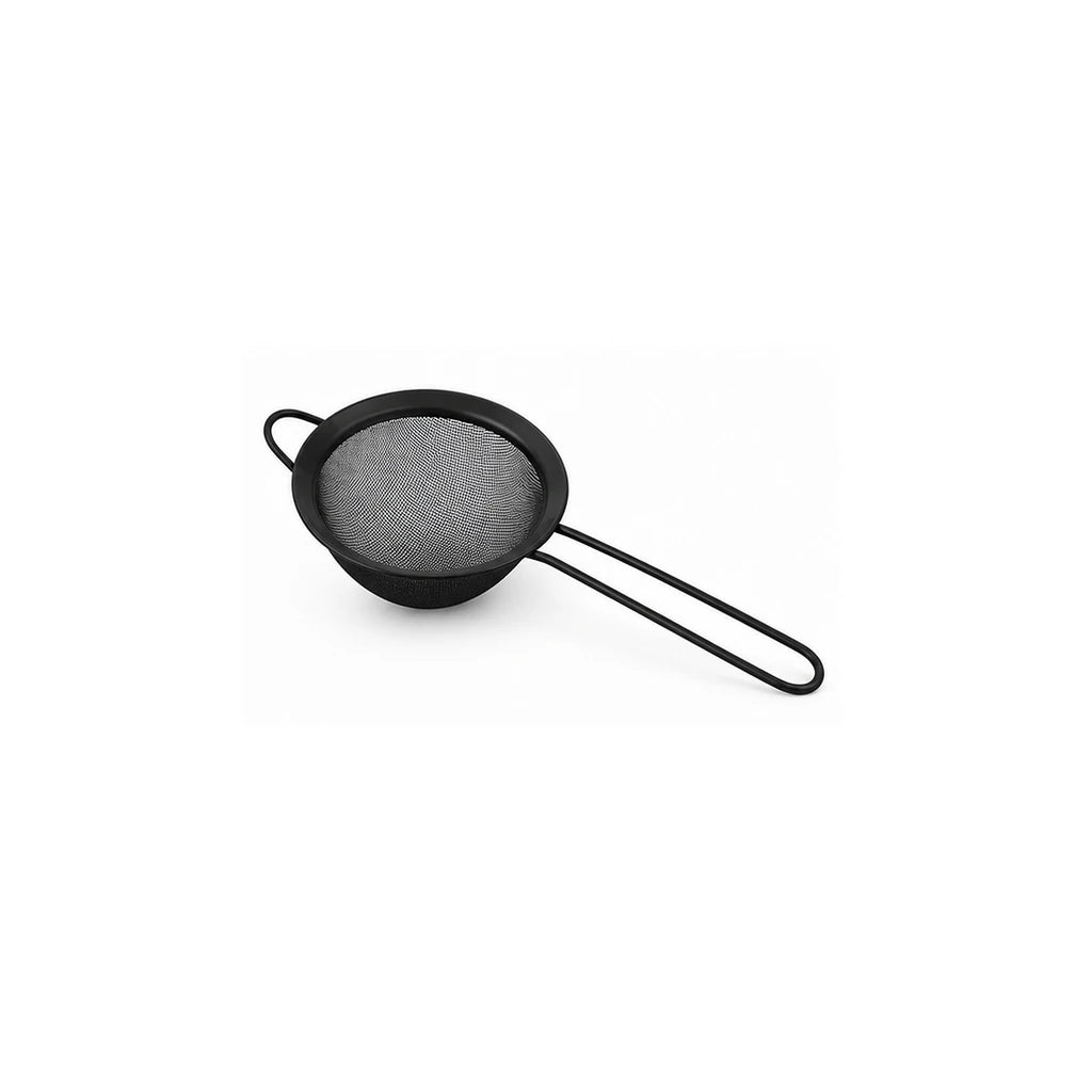 Shengya Black Zinc & Plastic Mesh Tea Strainer - 10–18 cm