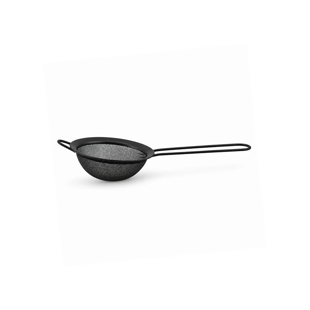 Shengya Black Zinc & Plastic Mesh Tea Strainer - 10–18 cm