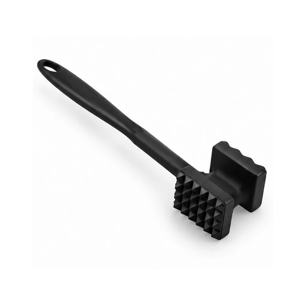 Shengya Black Zinc Square Meat Hammer With Textured Head & Hanging Hole