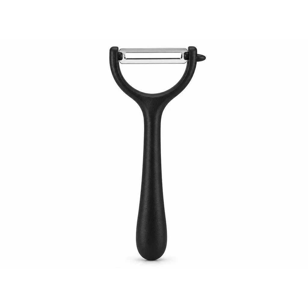 Shengya 7-Inch T-Shaped Stainless Steel Peeler With Black Plastic Handle