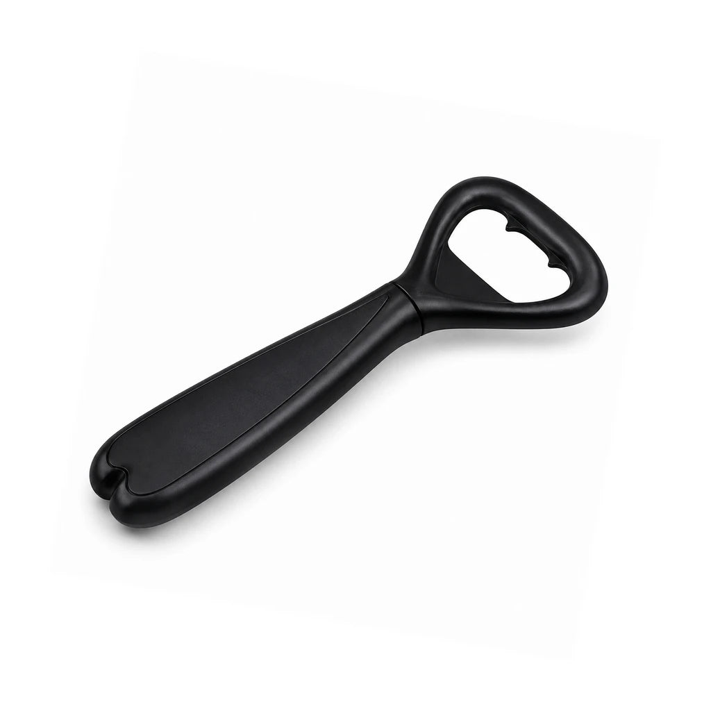 Shengya 5-Inch Matte Black Bottle Opener With Plastic Handle