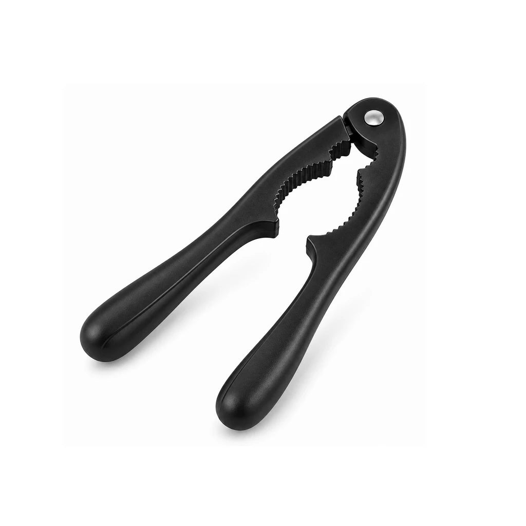 Shengya Black Zinc Plier Nut Cracker With Plastic Handles & Ridged Jaws