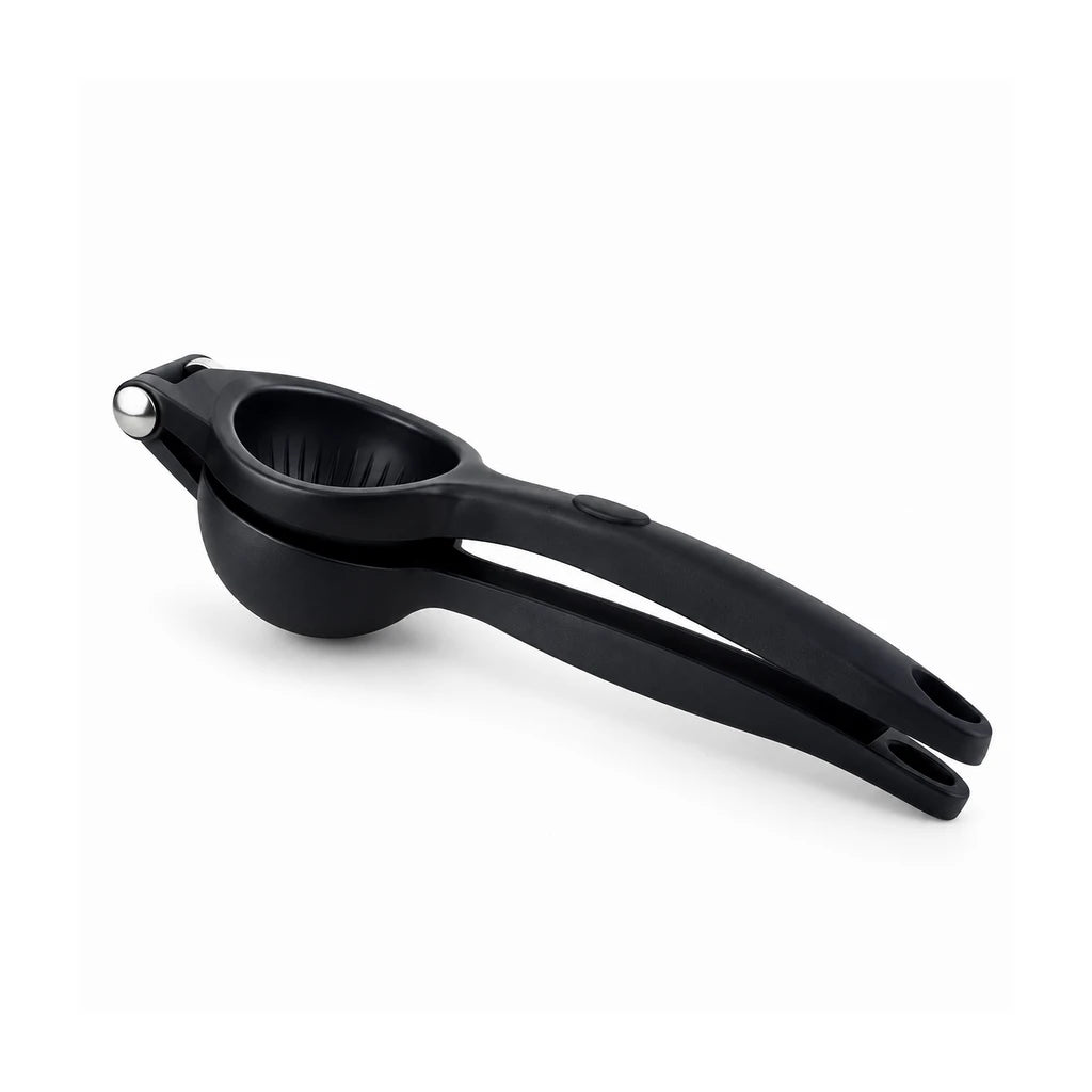 Shengya Black Zinc & Plastic Lemon Squeezer With Hinged Citrus Press