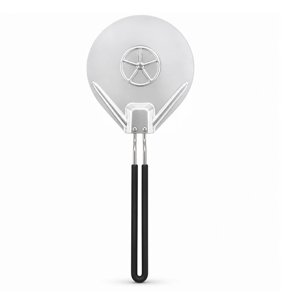 Shengya 18 × 45 cm Round Stainless Steel Pizza Lifter With Black Handle