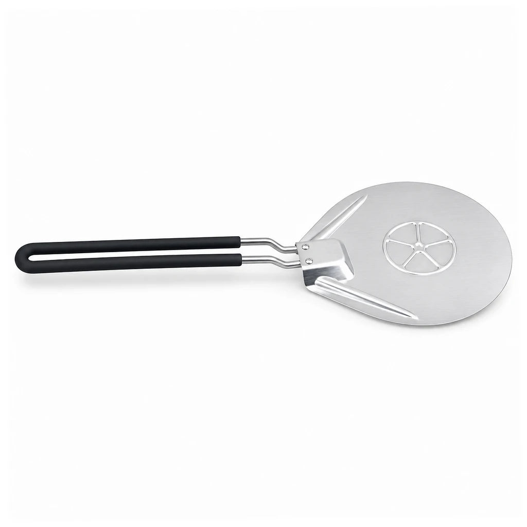 Shengya 18 × 45 cm Round Stainless Steel Pizza Lifter With Black Handle