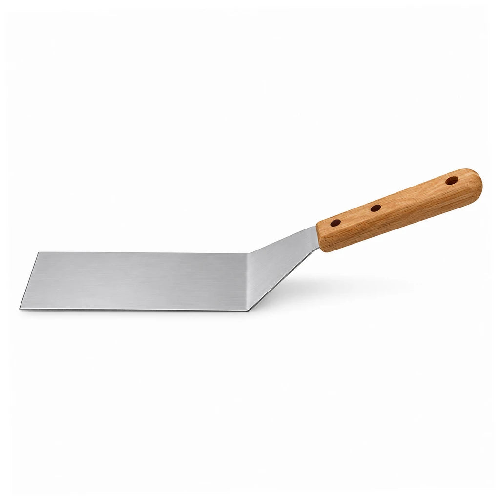 Shengya Stainless Steel Food Lifter & Cutter With Wooden Handle - 11 & 13 Inch