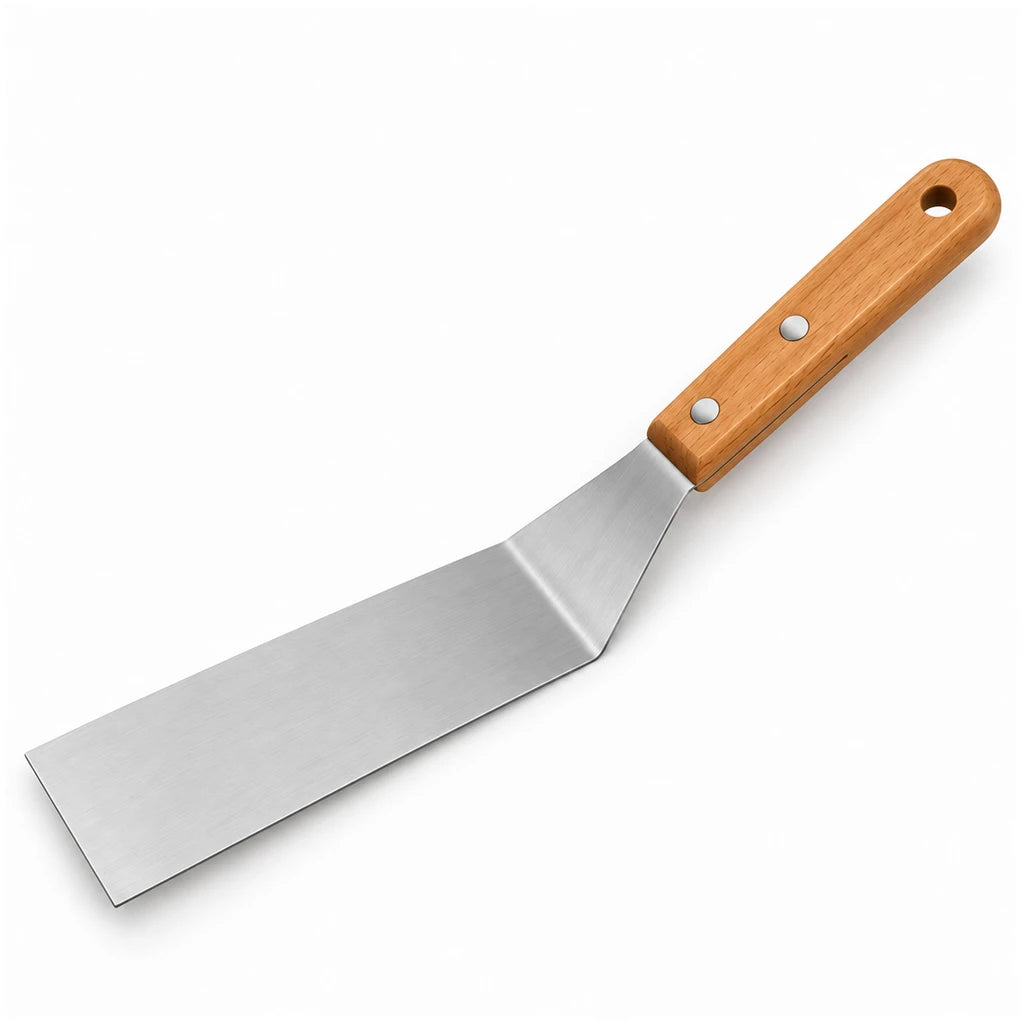 Shengya Stainless Steel Food Lifter & Cutter With Wooden Handle - 11 & 13 Inch