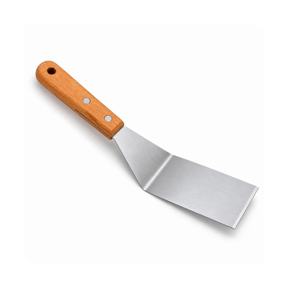 Shengya Stainless Steel Food Lifter & Cutter With Wooden Handle - 11 & 13 Inch