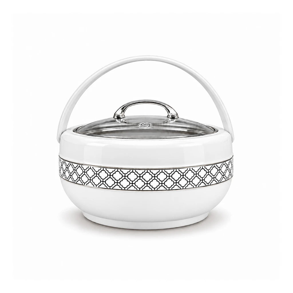 Brighton Graceware 4100 ml Stainless Steel Hotpot With Clear Lid & Side Handles