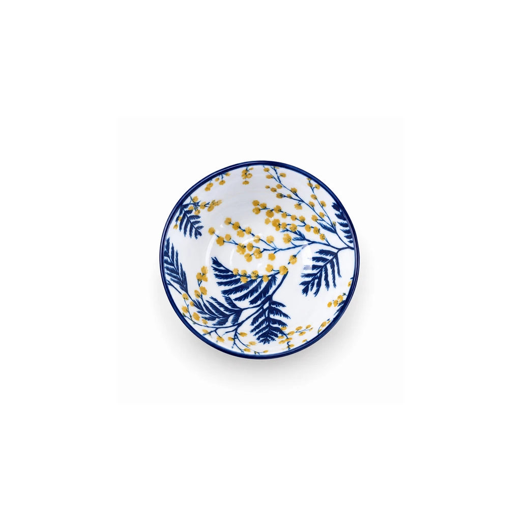 Gupan 4.75-Inch Navy & White Ceramic Sweet Bowl