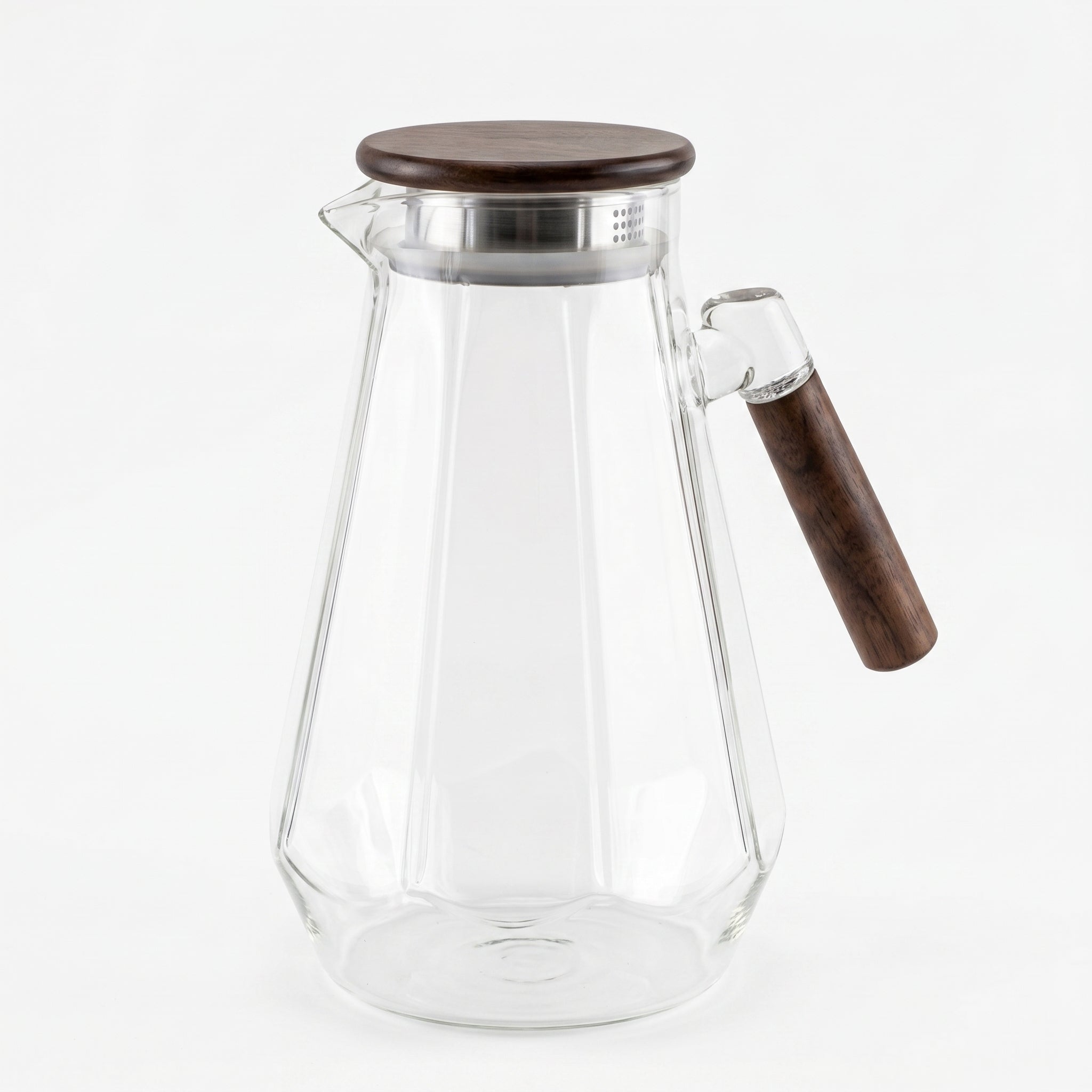 1.8-Liter Wood-Handle Glass Jug