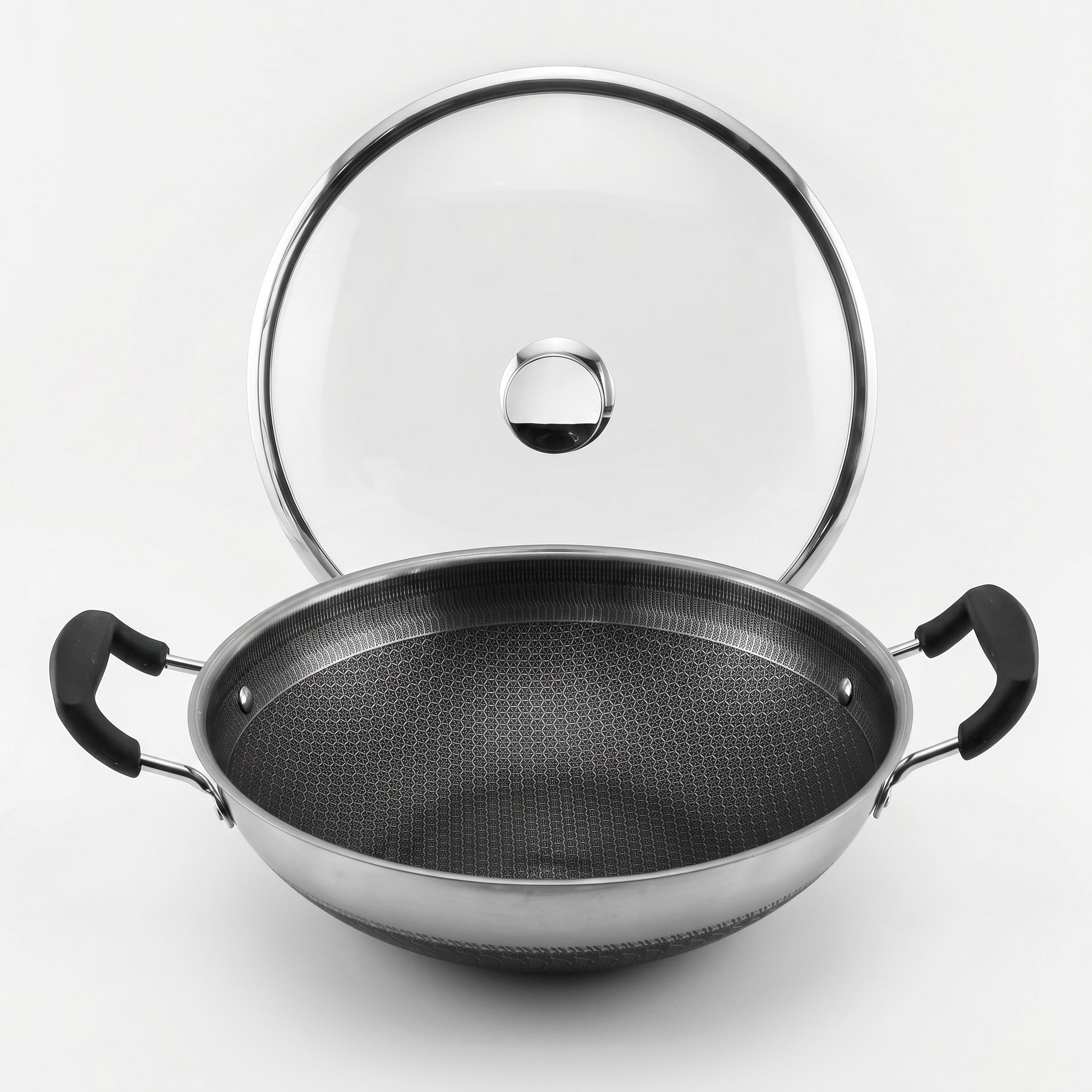 Contay 32 CM Laser Coated Wok Double Handle