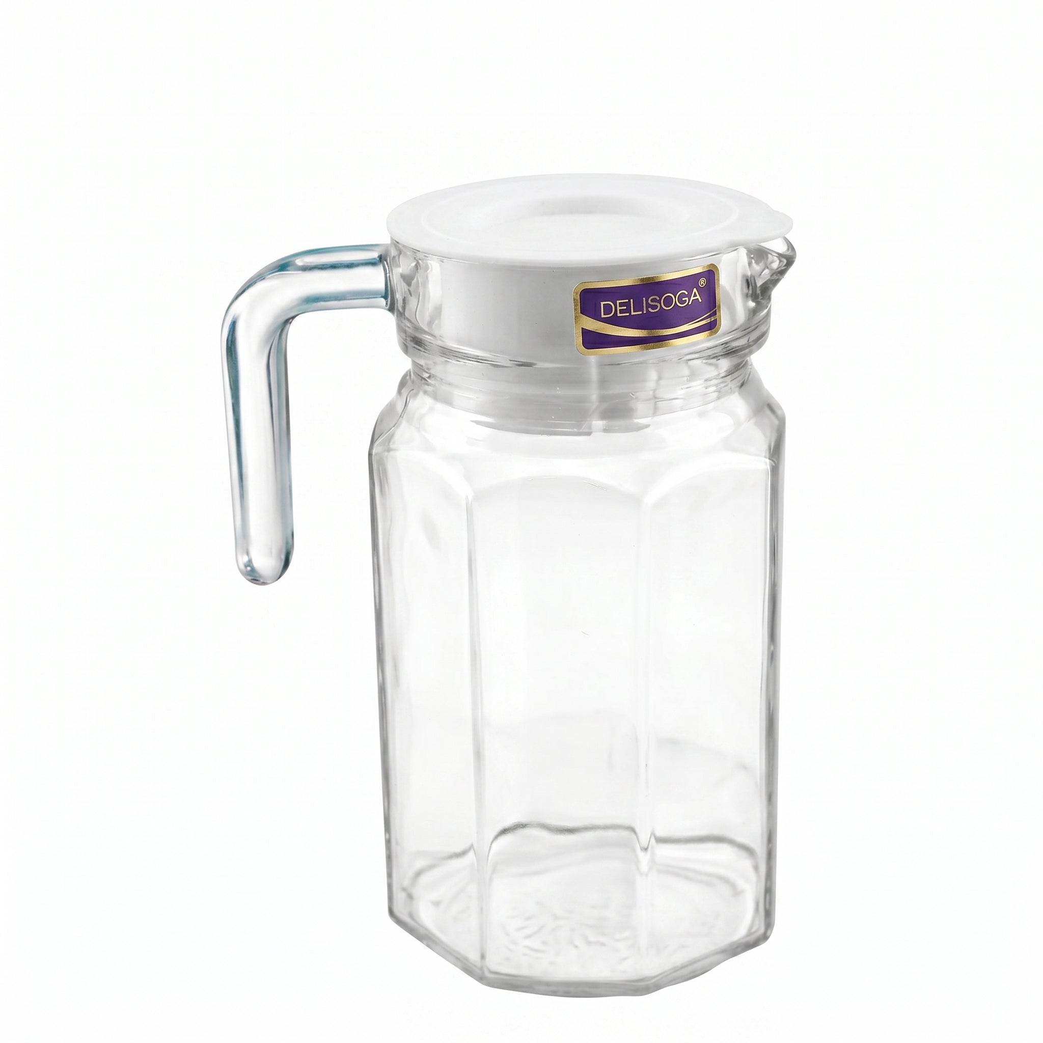 Delisoga 650 ml Octagonal Shaped Glass Jug