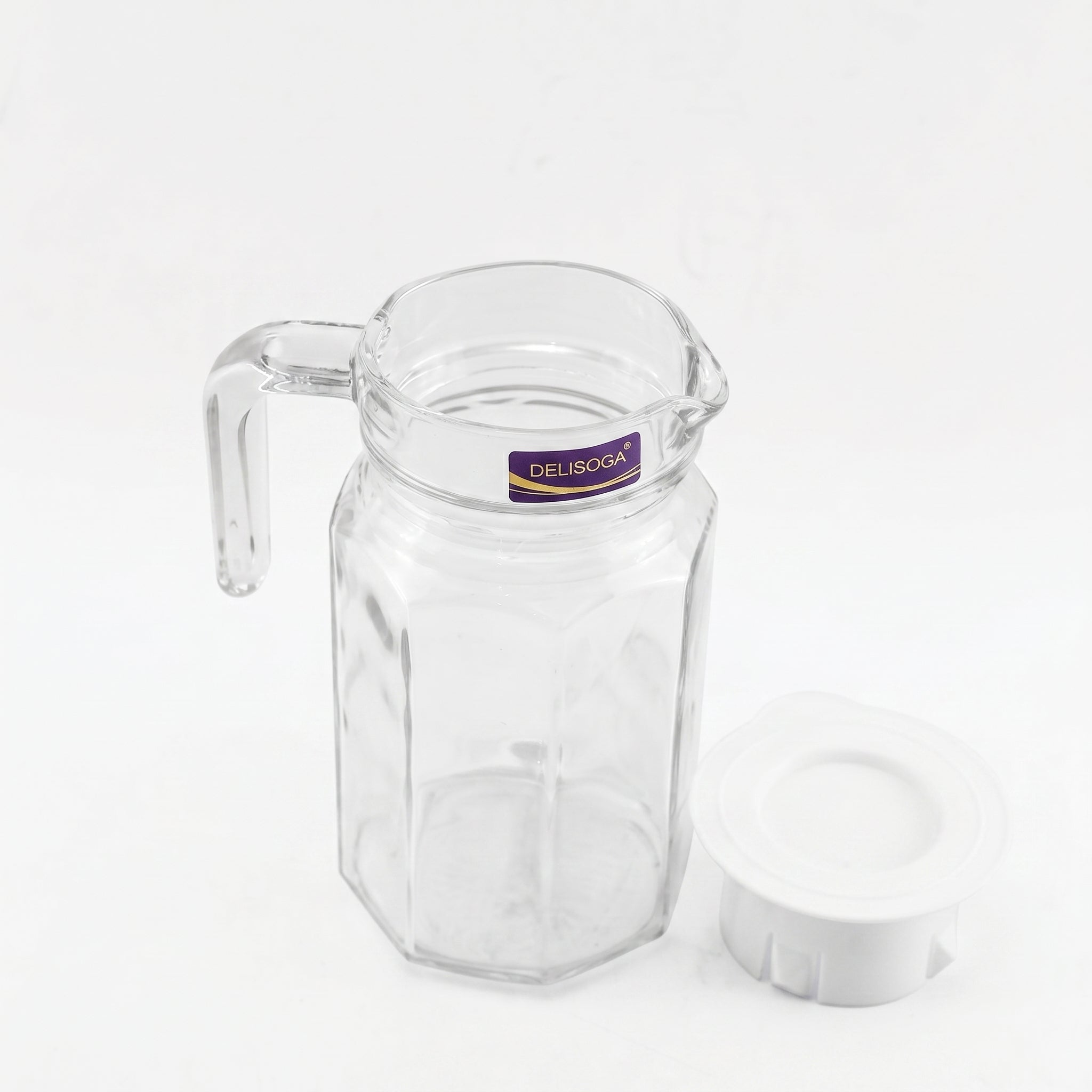 Delisoga 650 ml Octagonal Shaped Glass Jug