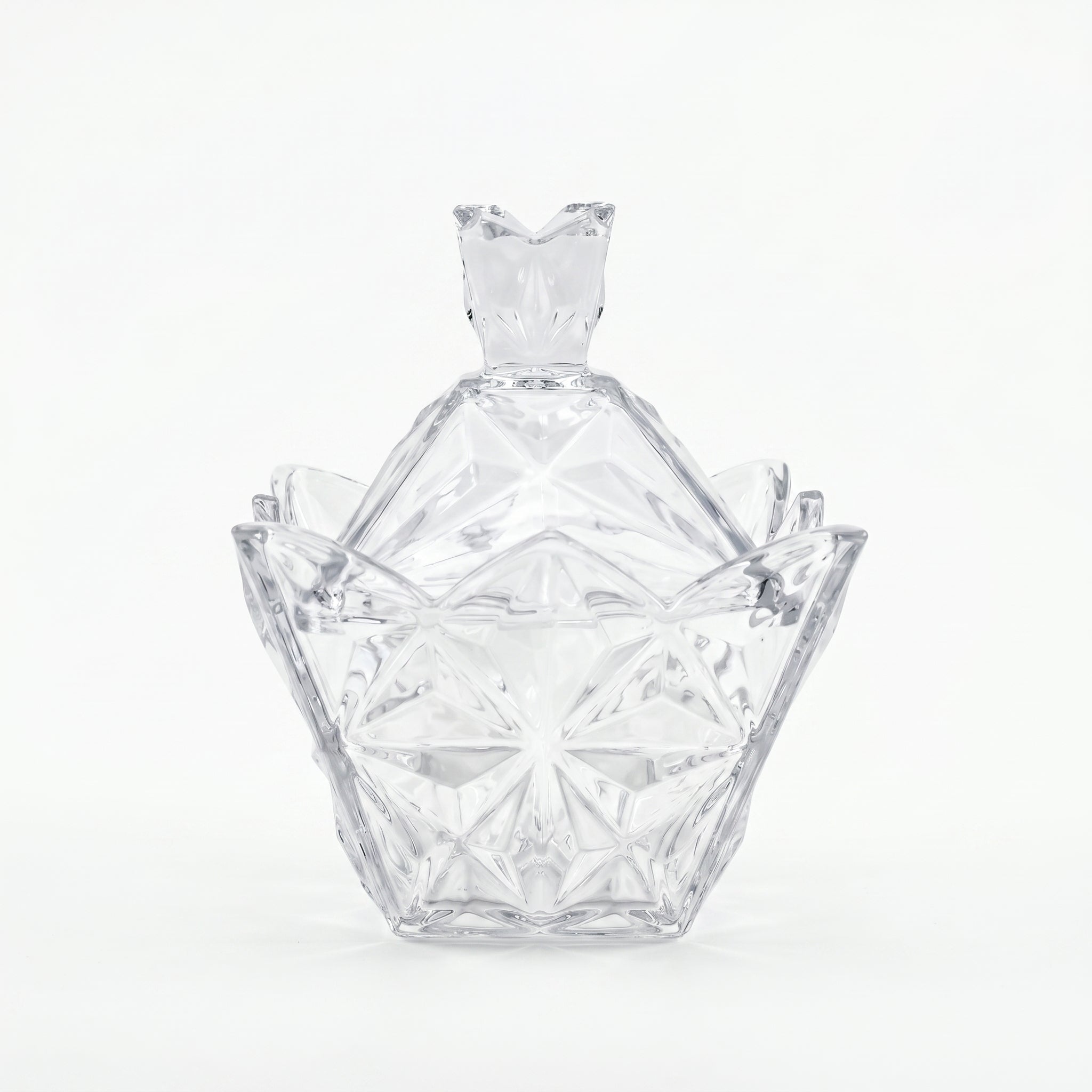 Delisoga Crystal Star Pattern Candy Bowl