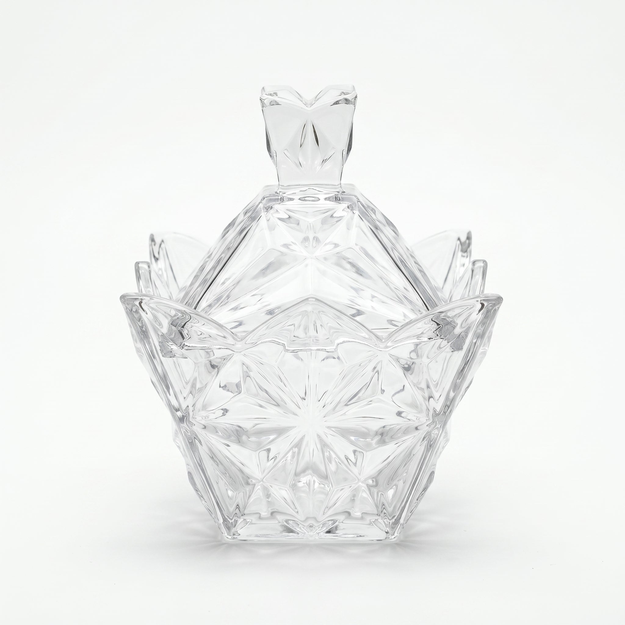Delisoga Crystal Star Pattern Candy Bowl