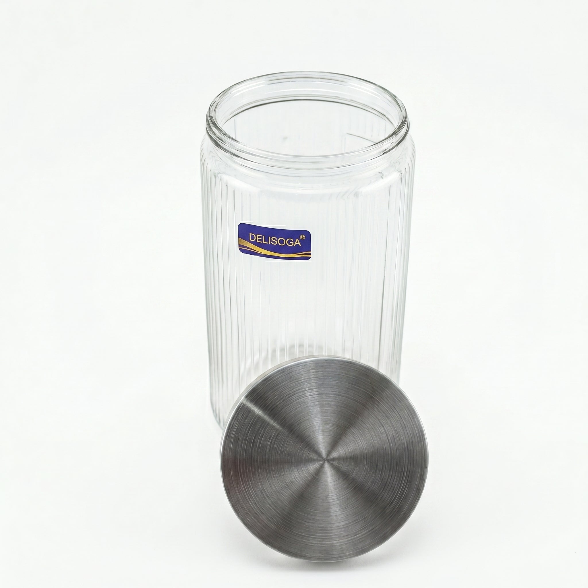 Delisoga 1.64 Liter Glass Storage Jar