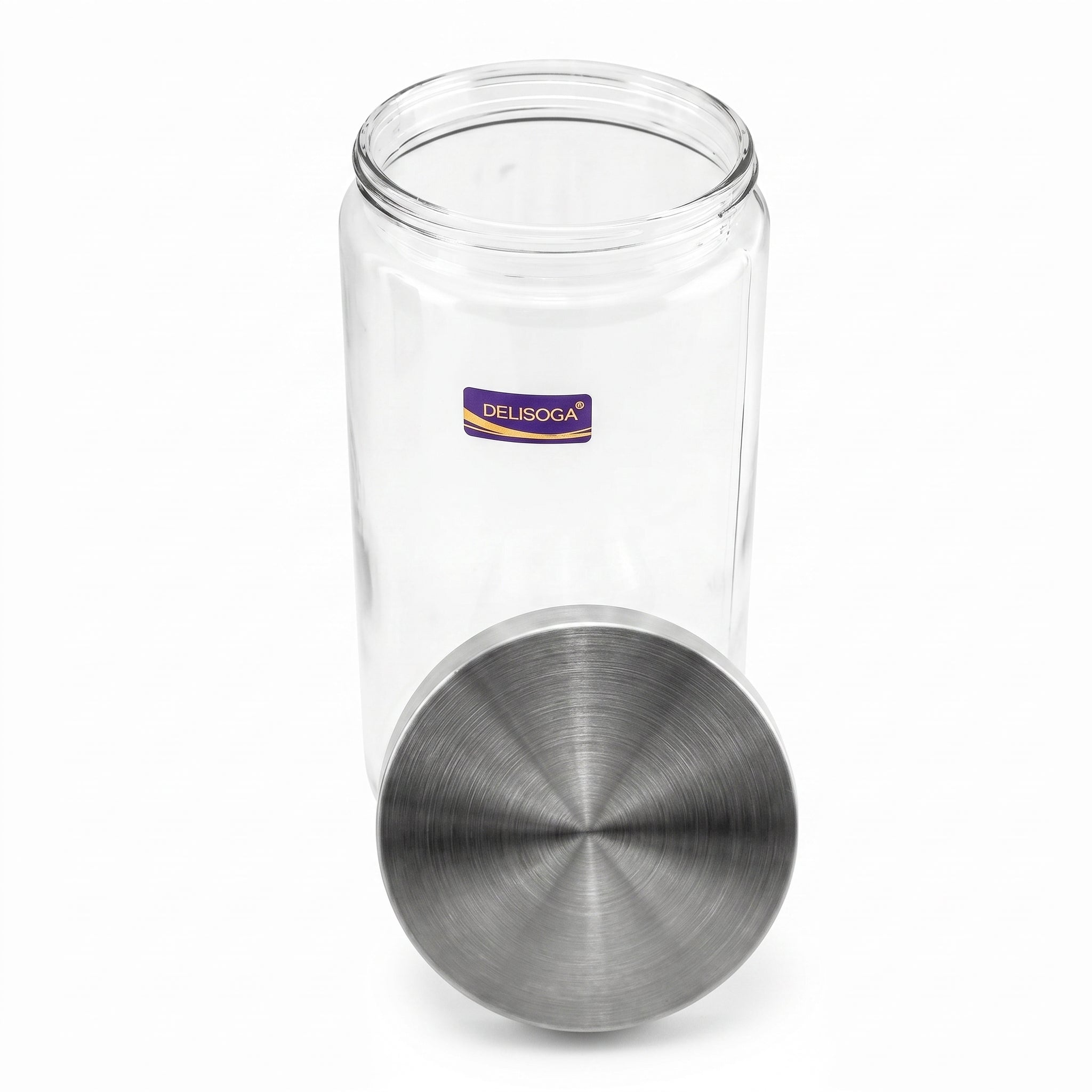 Delisoga 1.64 Liter Glass Storage Jar