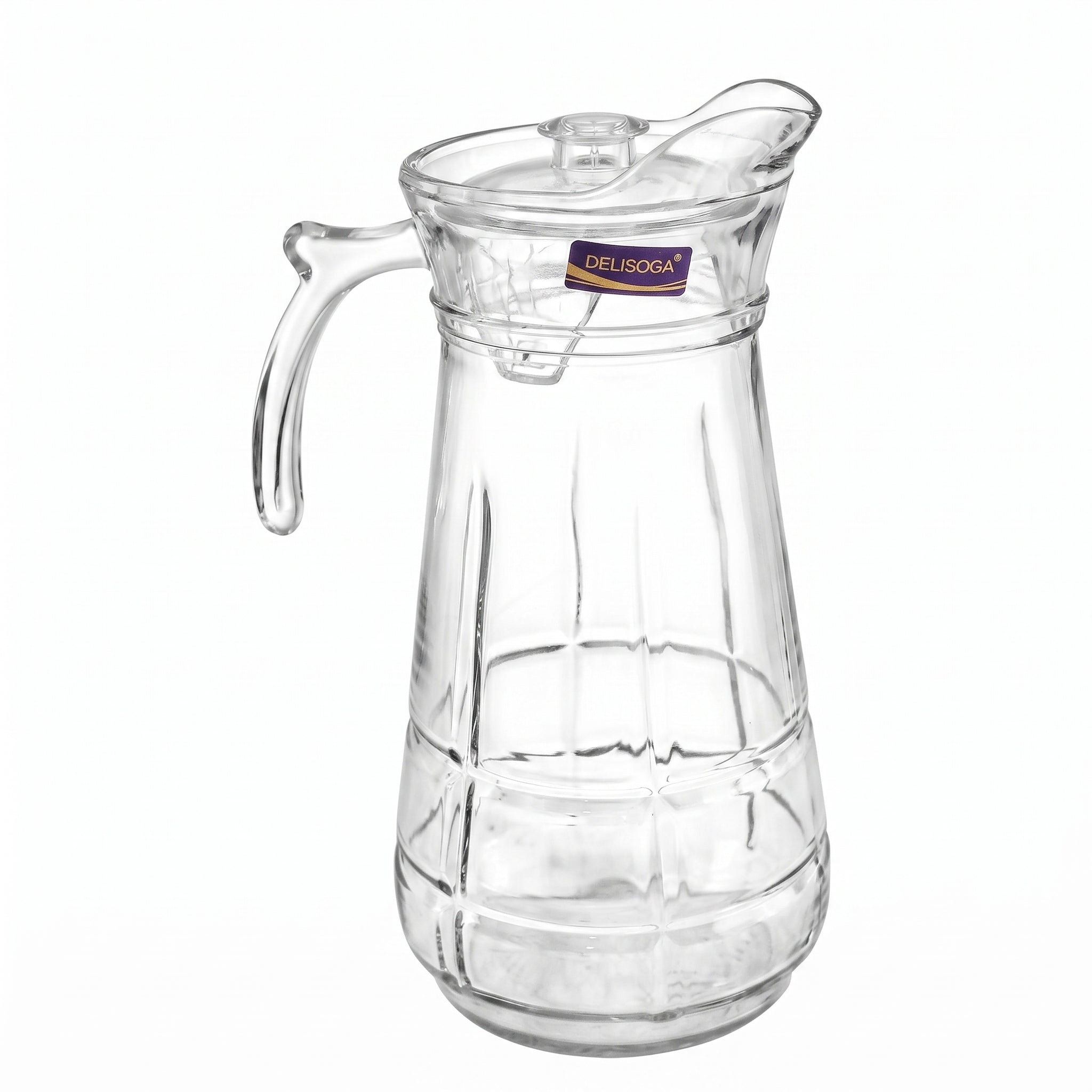 Delisoga 1.7-Liter Crystal Tapered Glass Jug